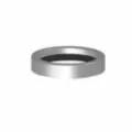Saddle Tee, 6" x 6" x 4"Short Gasket Skirt x Gasket Inlet PVC H Series SDR-26 with Stainless Steel Clamp and Lockring