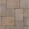 Paver Stone, 3" x 6" Half Square Bronze Granite Traditional Cobble Series