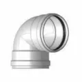 Sewer Elbow, 12"Gasketed PVC G Series SDR-35 90 Degrees 1/4 Bend