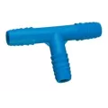 Blue PVC Twister Tee 3/8 in. Double Helix | 3101004