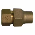 Straight Adapter, 1"Flare x FNPT Brass 74754 Series Hexagonal