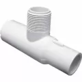 1" Tee PVC Sch. 40 Spigot x Slip x MPT | 1375-010
