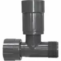 Black PVC Tee 1 in. Nut x MTHD x Female Value Connector Manifold | 1201-010