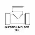 ADS Soiltight Tee, Bell-End HDPE Dual Wall Injection Molded N-12, Black 12" | DFD1264ST