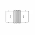 ADS Internal Coupler, Snap Hdpe Single Wall Black 6" |  0615AA