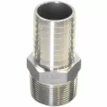 Adapter, 1-1/4"Insert x MNPT Stainless Steel with Hex