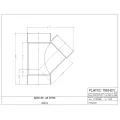 Plastic Trends Wye, Hub PVC P Series Sdr-35 45° | 4P08