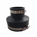 Flexible Coupling, 6"Clay x PVC Black