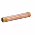 Pipe Nipple, 3/4" x 6"Threaded Lead Free Brass Schedule 40