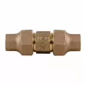 Straight Coupling, 3/4"Flare Brass 74758 Series Octagonal 3-Part