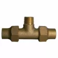 Tee, 3/4"Flare x Flare x MNPT Brass 74762 Series