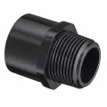 1/2" MIPT x Socket Black PVC Schedule 40 Reducing Adapter | 436005B