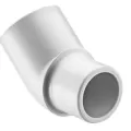 2-1/2" 45 Street Elbow PVC Sch. 40 Spigot x Slip | 427-025