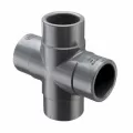 Sch. 80 Gray PVC Cross 1" Socket Standard | 820-010