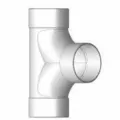 2-Way Cleanout, 8"Hub PVC P Series SDR-35 Solvent Weld