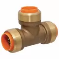Tee, 1" x 1" x 3/4"Push Brass P711 Series