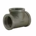 Reducing Pipe Tee, 1-1/2" x 1-1/2" x 1"FNPT Galvanized Malleable Iron