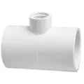 3/4" x 3/4" x 1/2" Tee PVC Sch. 40 Slip x Slip x FPT | 402-101