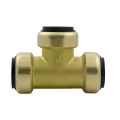 Tee, 1" Solder Cup 211 Series TecTite Push-Fit, Lead Free Brass