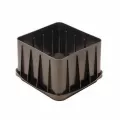 Riser, 11" Black HDPE Square