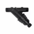 Wye Filter, 1" 150 Mesh 18 gpm 80 psi Black 4E Plastic Spin Clean Series with Screen