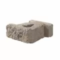 Bordeaux Block, 4" x 10-1/2" x 9" Gray AB Europa
