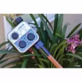 Analog Timer, 4" x 4" x 2" Blue Plastic 3-Dial Hose Bib