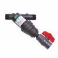 Wye Filter, 1" 150 Mesh 18 gpm 150 psi Black 4E Plastic Spin Clean Series with Screen