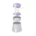 Valve Box, 10" Round Black Box Reclaimed Water with Purple Lid
