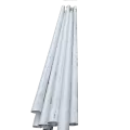 Sewer and Drain Pipe, 4" x 10'Bell End White PVC Solid