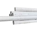 Sewer and Drain Pipe, 4" x 10'Bell End White PVC Solid