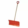 Snow Shovel, 25" x 12.5" Poly Blade Wood Handle