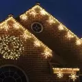 LED Snowflake Linkable, 44" 2" Spacing Warm White Freestyle Commercial Grade Mini