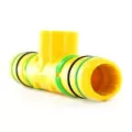 King Innovation Tee 1 in. x 1 in. x 1/2 in. Clampless Poly x Clampless Poly x FPT | BLZ1402-130