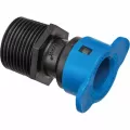 1/2" x 3/4" Push x MPT ABS Stainless Steel and EPDM Seal UV-Resistant Pipe Adapter | 37975