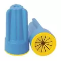 Wire Connector, 30 V 10 A 20-14 AWG Stranded 18 AWG Solid Copper/Copper Blue/Yellow 25/Pack Corrosion-Resistant Low Voltage