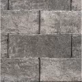 Retaining Wall, 16" x 12" x 6" Sterling Gray Curved Split Face PanoMur