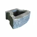 Borgert Products Retaining Wall, 16" x 12" x 6" Curved Split Face PanoMur | 8PW18