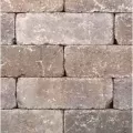 Retaining Wall, 8" x 4" Trapezoid Boulder Blend Strassen