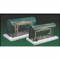 Protection Enclosure, 16" x 46" x 30" Forest Green Steel Backflow Hinged