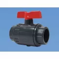 Ball Valve, 1-1/2"FNPT PVC 150 psi Type 27 Series 1-Piece