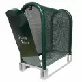 Protection Enclosure, 10" x 22" x 24" Forest Green Steel Backflow Hinged