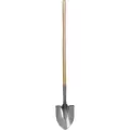 Point Shovel, 0.06" Steel Blade Wood Handle Round Light-Duty