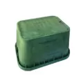 Valve Box, 12" x 20" x 12" Rectangular Green Irrigation Control Valve 1220 with T-Lid