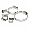 Hose Clamp, 1-1/4" Yellow Dichromate Zinc-Plated Stainless Steel 57 Series