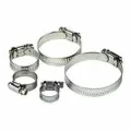 Hose Clamp, 1-1/2" Yellow Dichromate Zinc-Plated Stainless Steel 57 Series