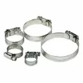 Hose Clamp, 2" Yellow Dichromate Zinc-Plated Stainless Steel 57 Series