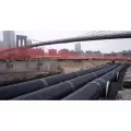 ADS Drainage Pipe, HDPE Dual Wall Perforated Water-Tight N-12, Bell-End x Spigot, 6" x 20' | DPE060DWWT