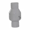 Spring Check Valve, 1-1/2" Slip White PVC 200 psi 1012 Series with Flow Control