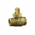 Ball Valve Curb Stop, 1-1/2"FPT Lead-Free Cast Brass 300 psi 202NL Series
